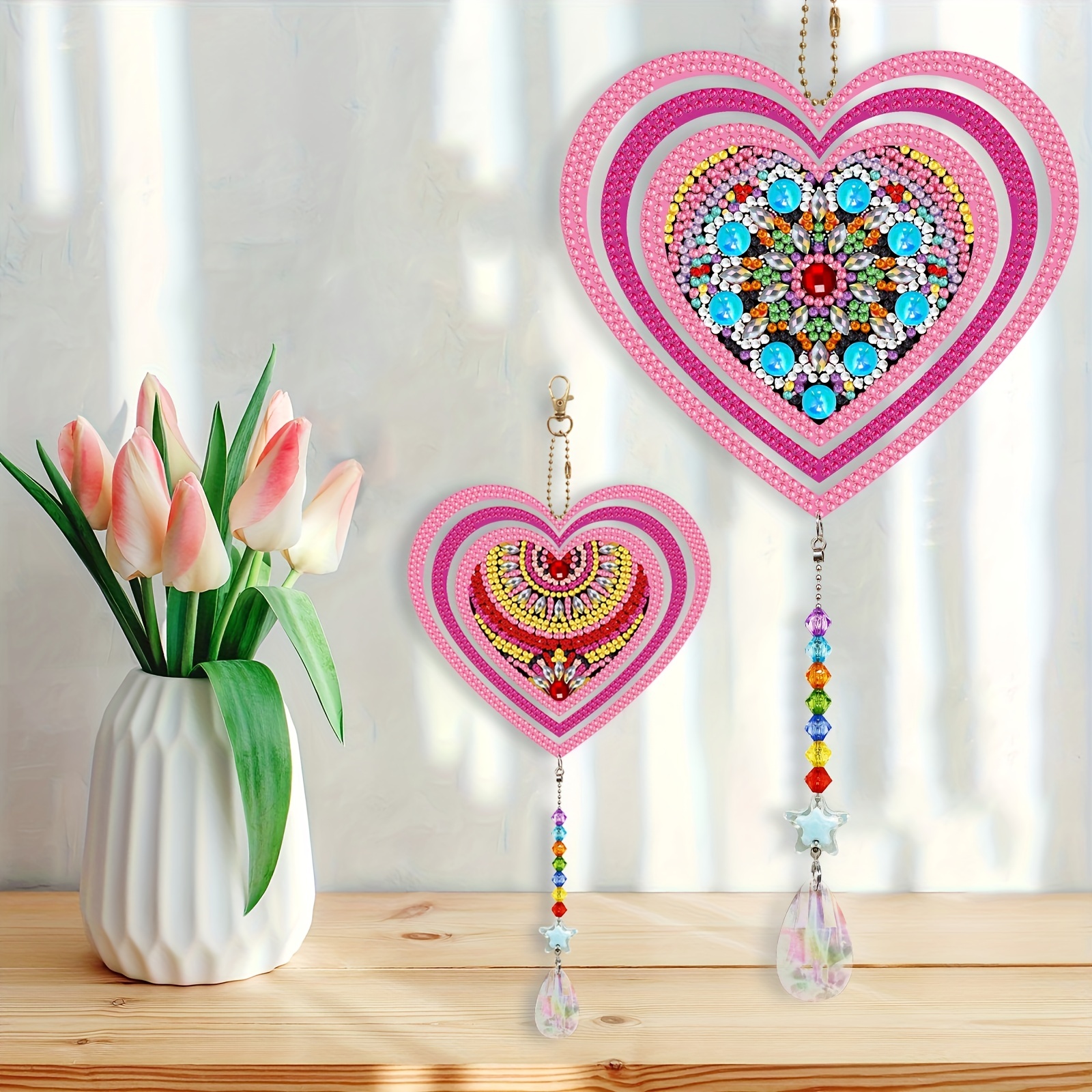 Diy Diamond Painting Dream Catcher Pendant Irregular - Temu