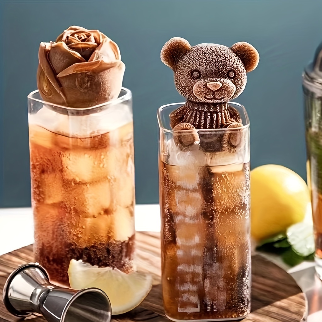 Create Fun Giant Flower Bear shaped Ice Cubes With This 3d - Temu