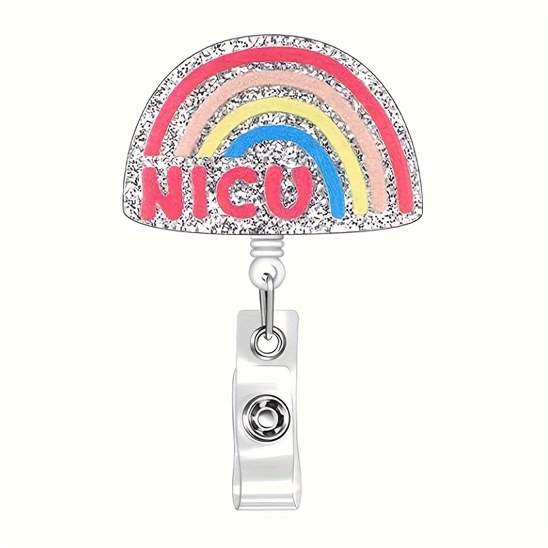 ICU Nurse Badge | ICU Nurse Rainbow Badge | Nicu Nurse Gift | Nicu Badge  Reel | ICU Worker | Nicu Gift #465