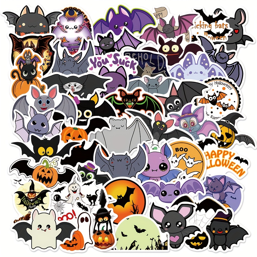 Mixed Witch Stickers 50Pcs Boho Halloween Decals Wholesale sticker supplier  
