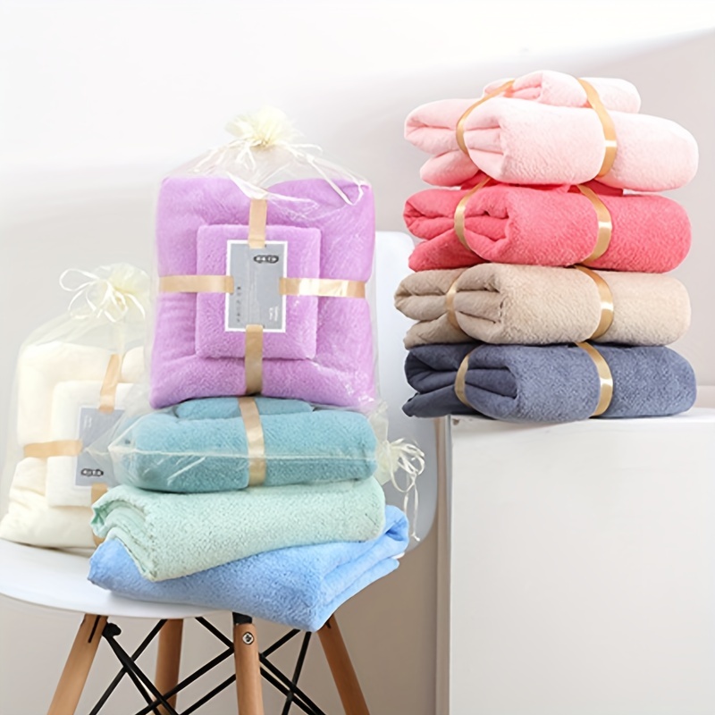Double sided Portable Quick Drying Towel Set Sweat Absorbing - Temu