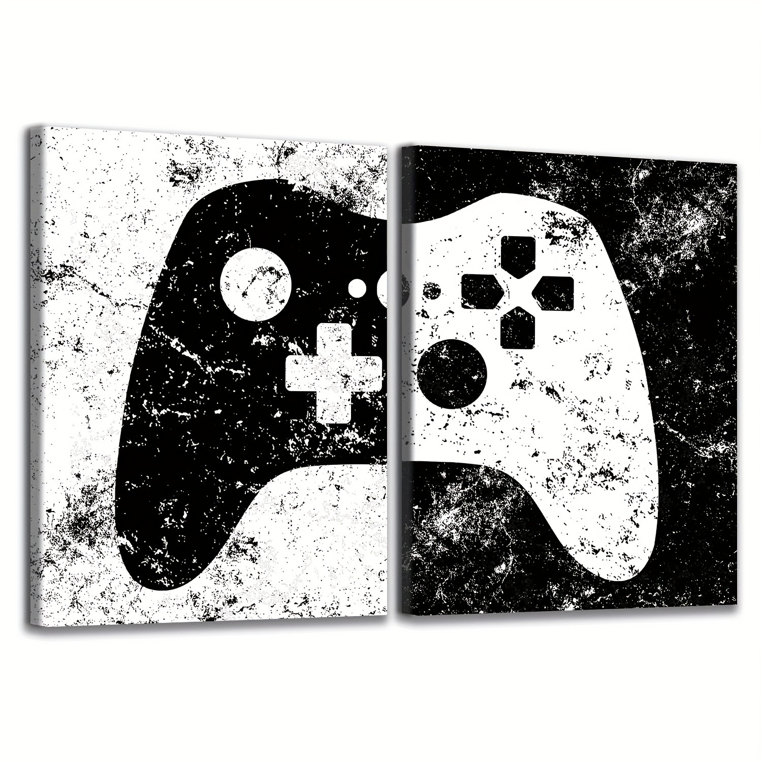 Video Game Wall Art Gaming Poster Black White Pictures - Temu