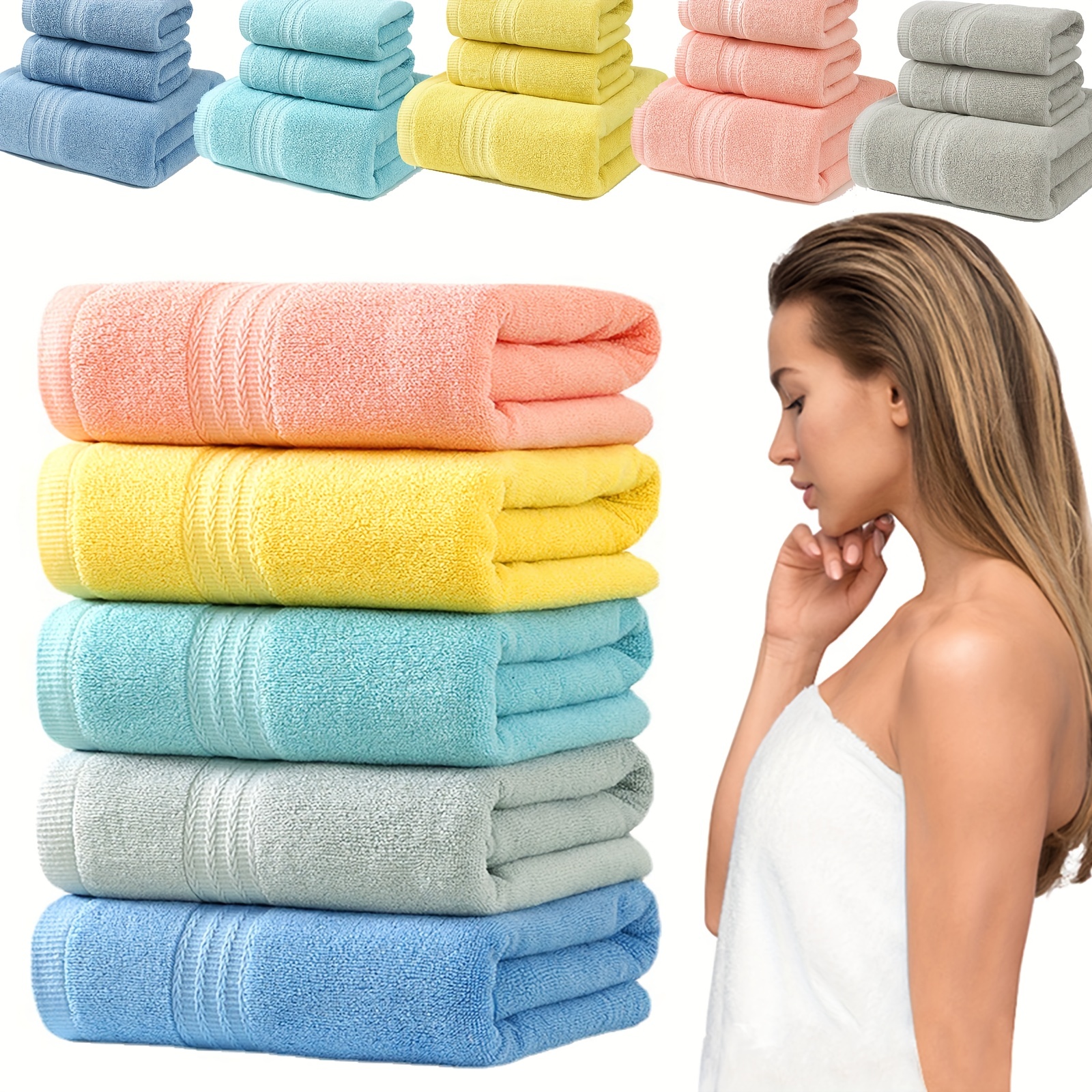Double sided Velvet Quick Drying Towel Set Sports Beach - Temu Canada