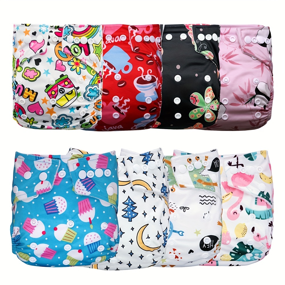  Nora's Nursery - Pañales de bolsillo de tela para bebé, paquete  de 7, 7 insertos de bambú, 1 bolsa húmeda : Bebés
