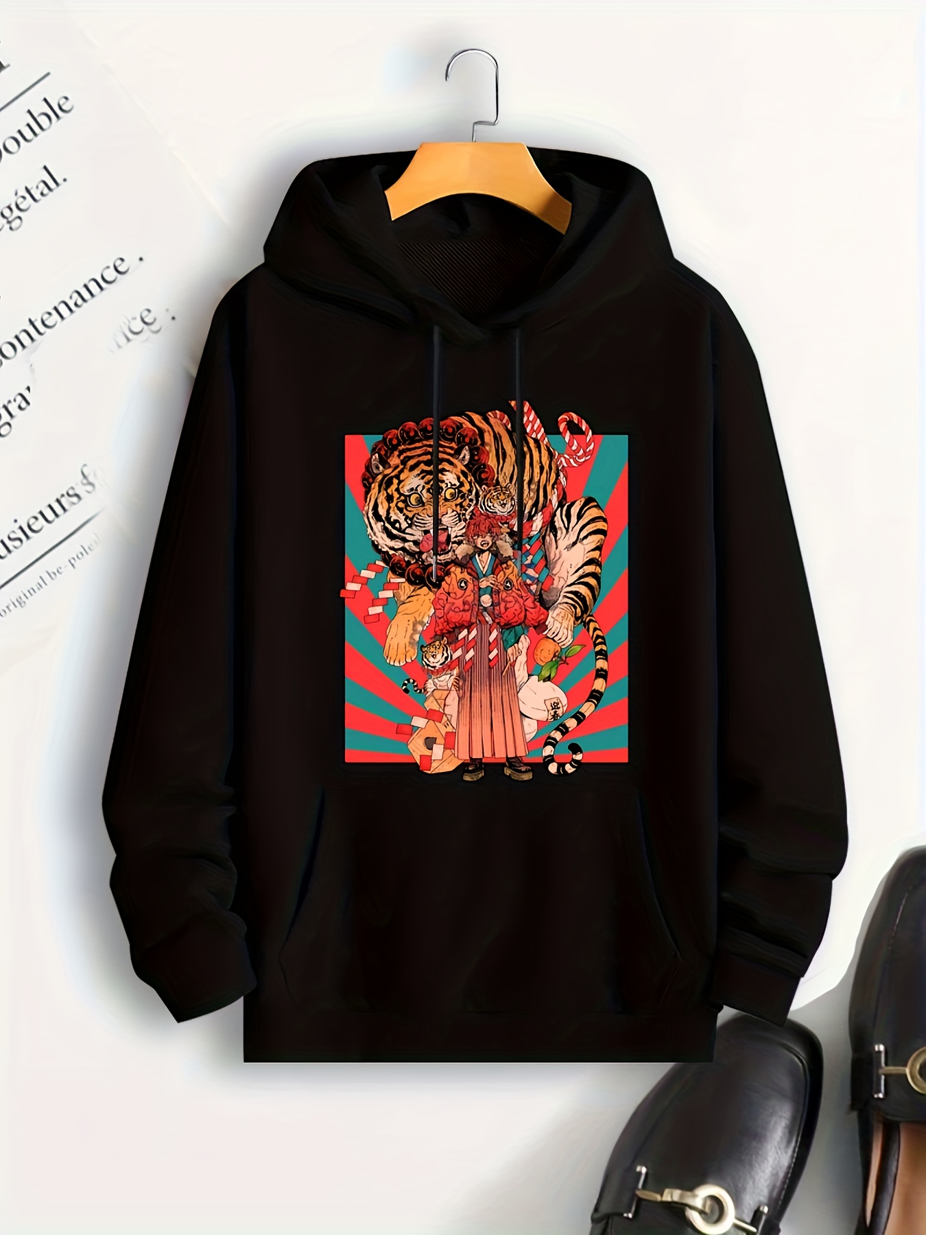 Sudadera Capucha Estampado Anime Sudaderas Capucha Geniales - Temu