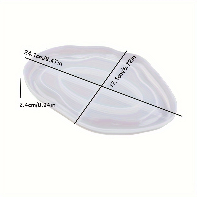 Resin Tray Silicone Mold Oval Irregularity Tray Molds For - Temu