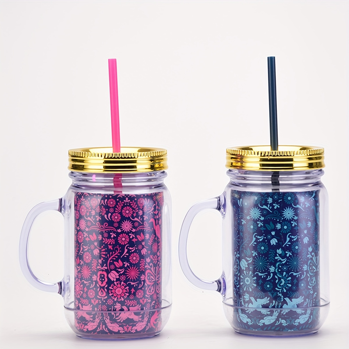 18oz Halloween Skull Water Cup Portable Straw Cup Sealed Carnival Cup