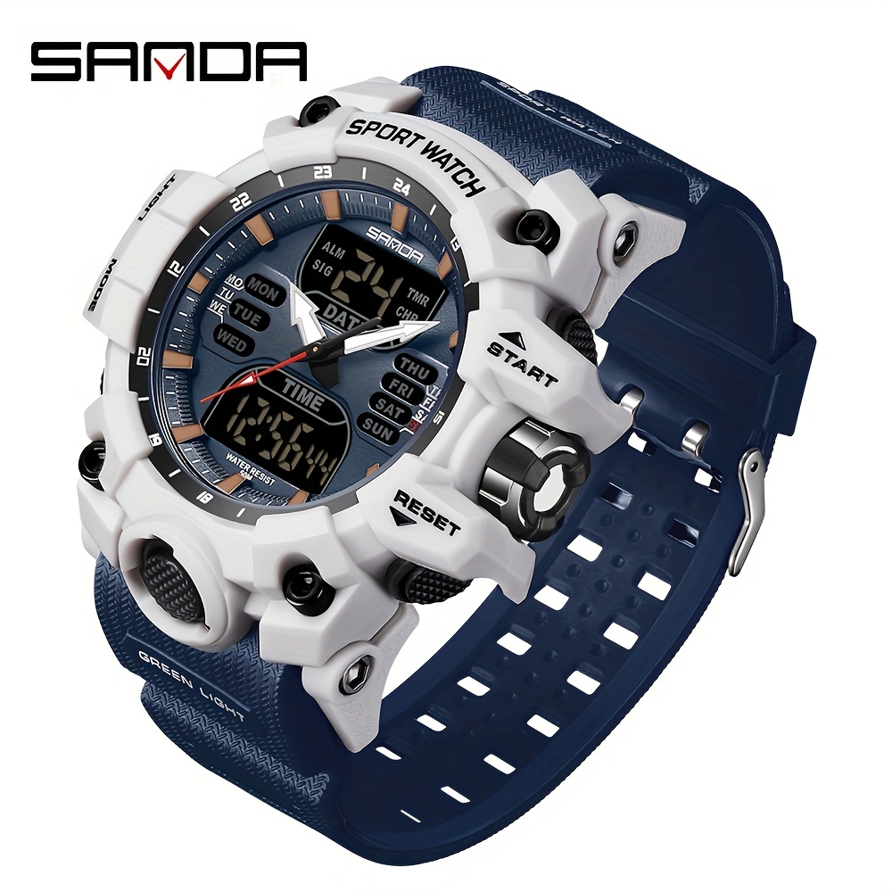 New stainless steel Digital Watch Men Sport Watches Electronic LED Male  Wrist Watch For Men Clock Waterproof Relogio Masculino