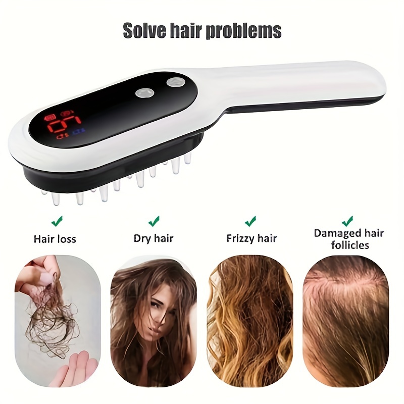 Hair Growth Comb Electric, Red Light Scalp Massager Comb for Hair Growth,  Stimulate Hair Follicle Stress Relax for Anti Hair Loss