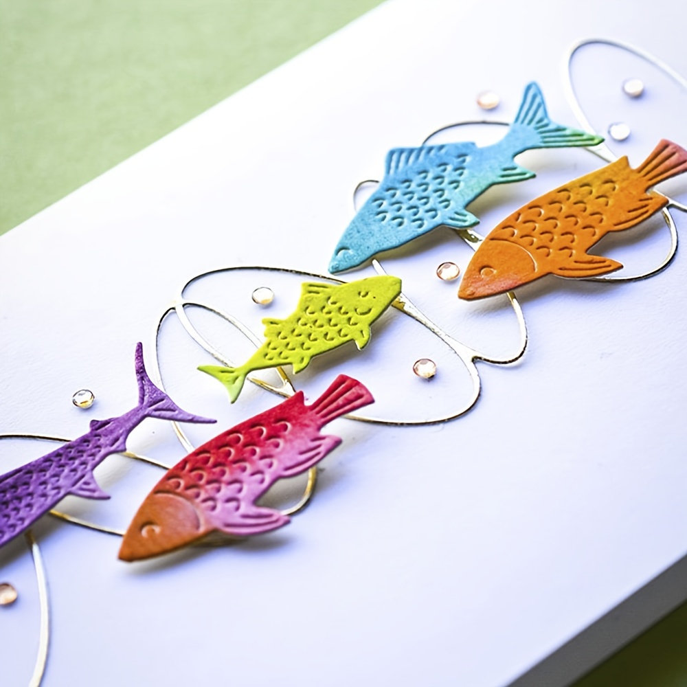 Diy Gone Fishing Figure Metal Cutting Dies Decoration - Temu Italy