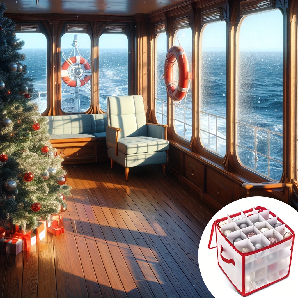 Christmas Ornament Storage Box Holiday Storage Containers - Temu