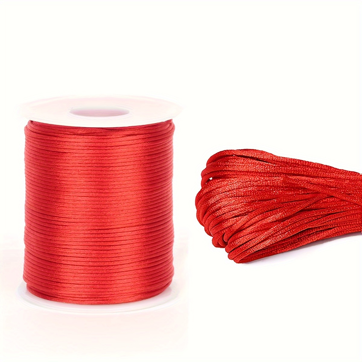 787.4in / Multicolour Nylon Cord Rattail Satin Silk Trim - Temu Portugal