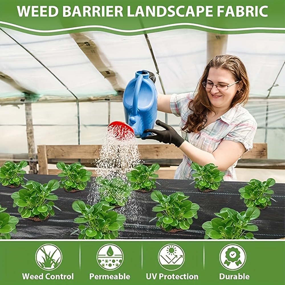 Garden Weed Barrier Landscape Fabric Durable & Weed Block