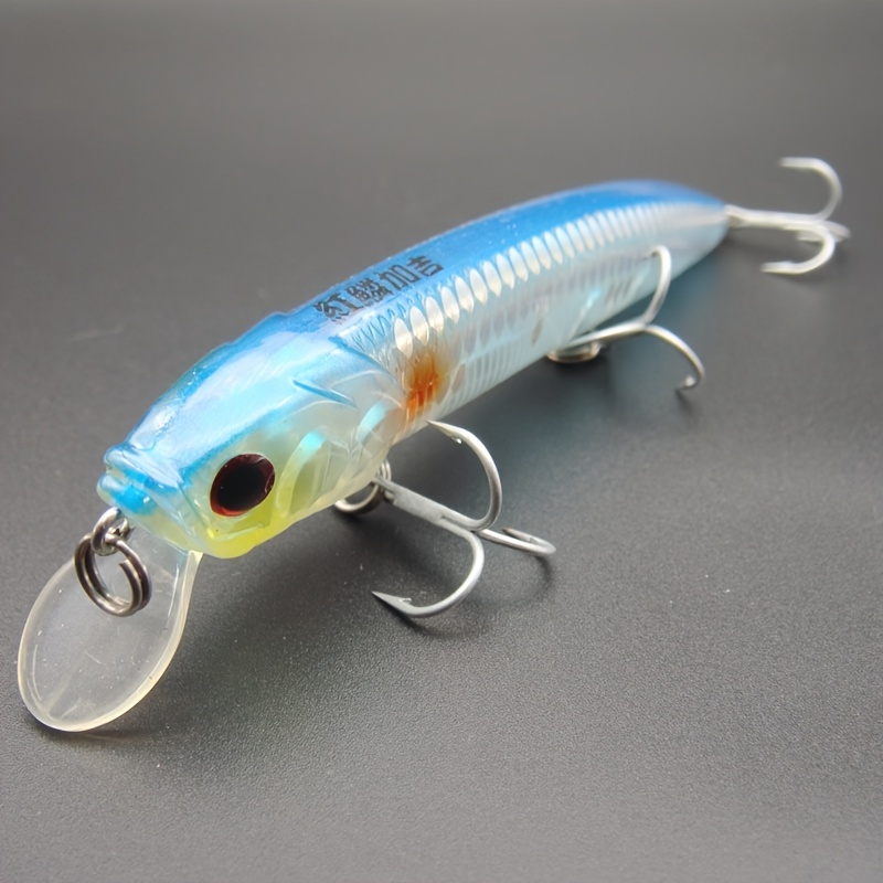 Bionic Minnow Rattling Lure With 3 Treble Hooks Perfect For - Temu