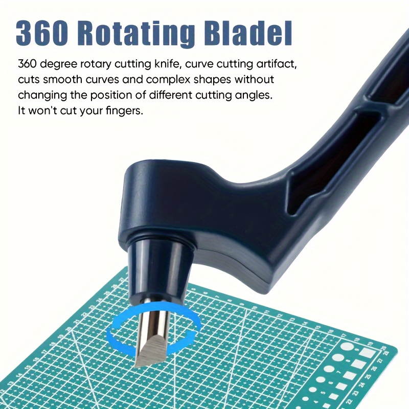 1Pc Craft Cutting Tools 3Pcs 360-Degree Rotating Carbon Steel