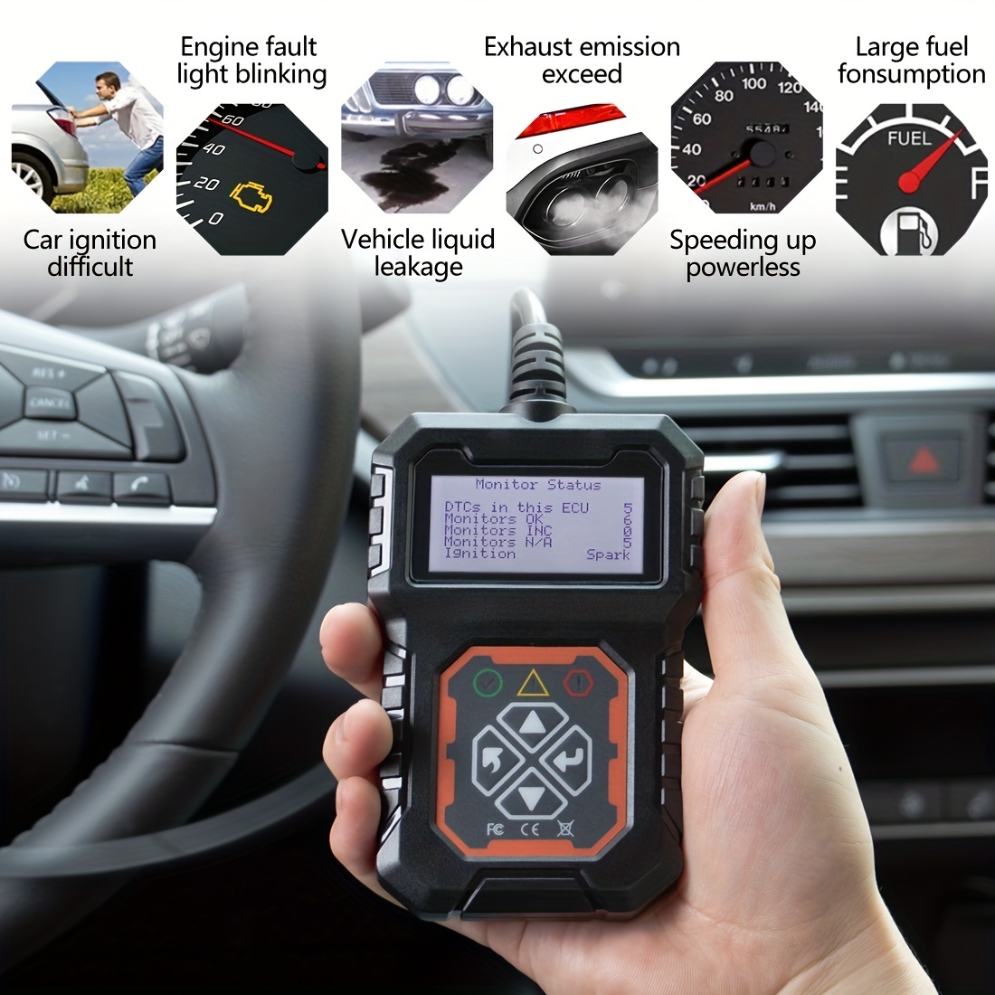 Car Code Reader: Get Instant Diagnosis Vehicle's Check - Temu