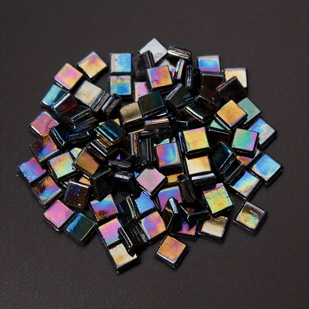 450Pcs 1cm Jewelry Making Mosaic Patches DIY Craft Candle Lamp Glass Vase  Glass Patches Glass Pieces