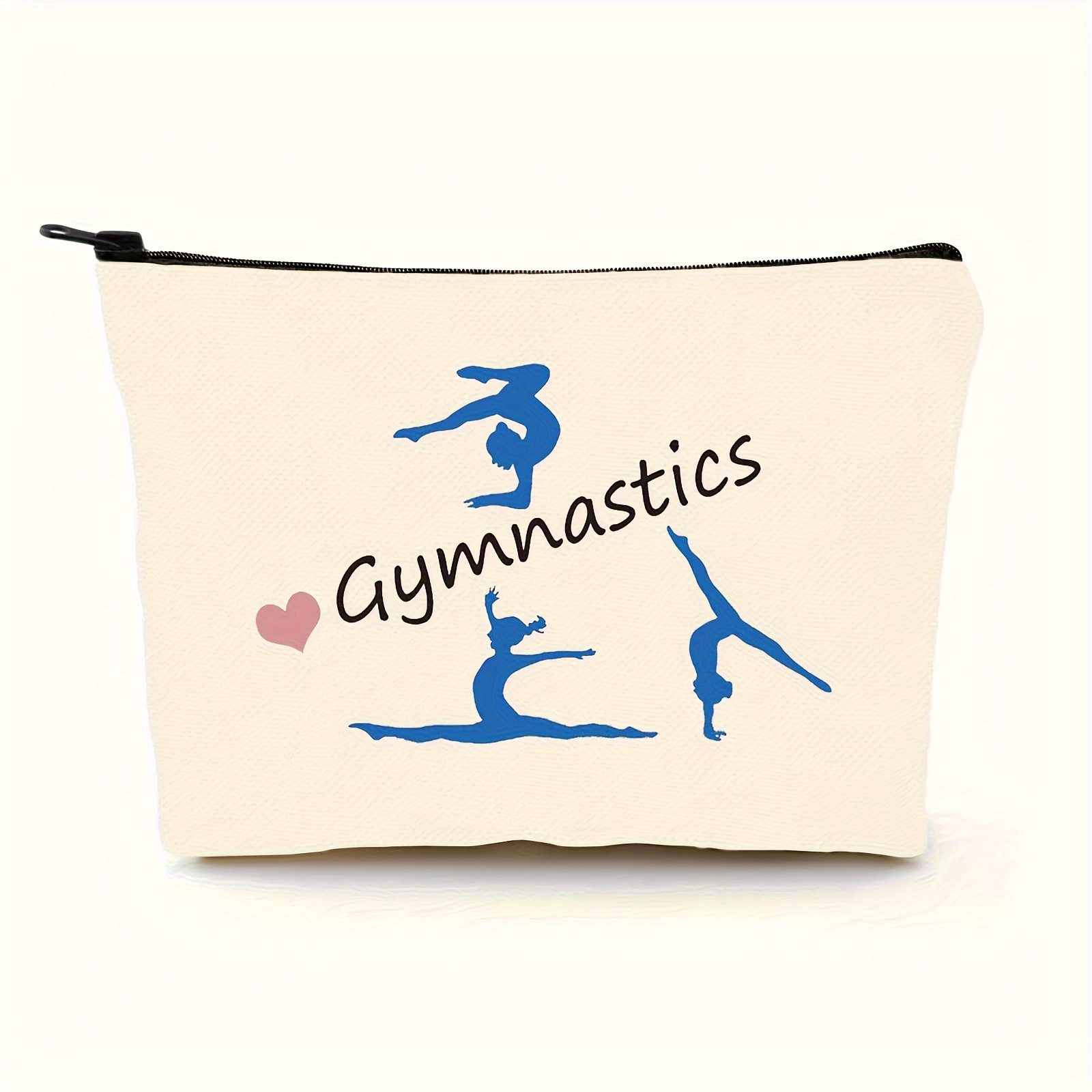 

1pc Gymnastics Makeup Bag, Gifts For Women Friend Cosmetic Pouch, Gymnasts Gifts For Girl, Gymnastics Travel Bag Purse Beauty Kit, Toiletry Makeup Zipper Pouch