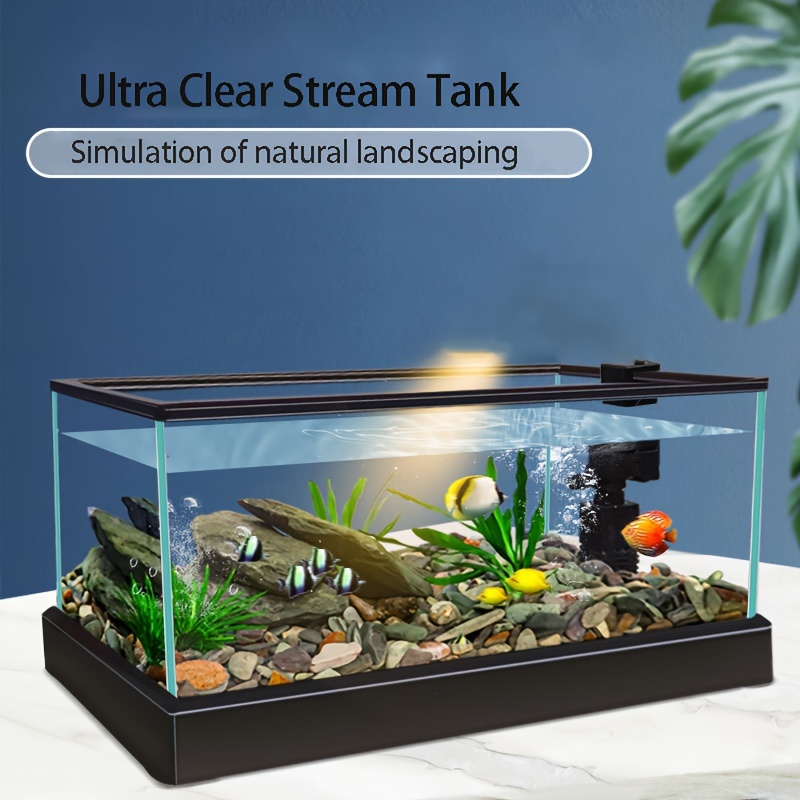 Fish Tank Creative Household Desktop Free Water Change - Temu