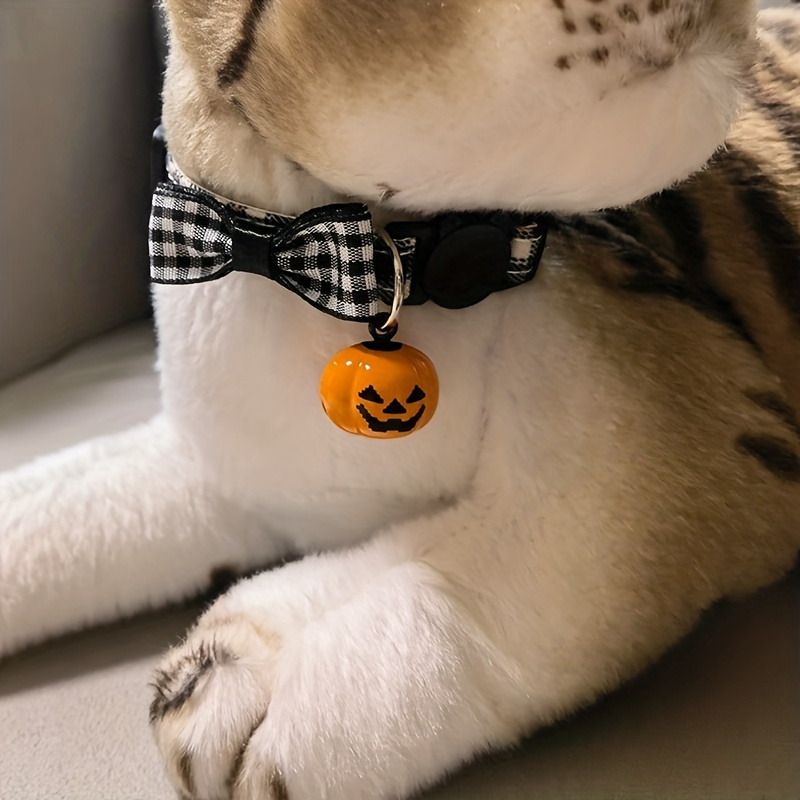 Halloween Cat Collar Breakaway Adjustable Bow Tie Cat Collars Halloween Pet  Bowknot Collar - Temu