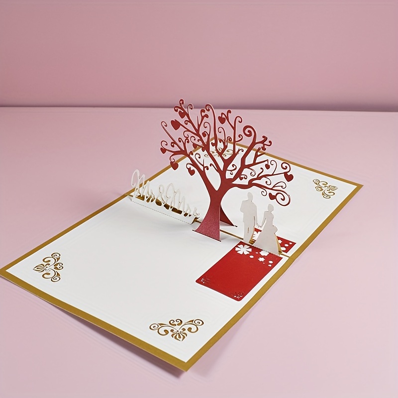 3D Romantic Love Wedding Cards Pack