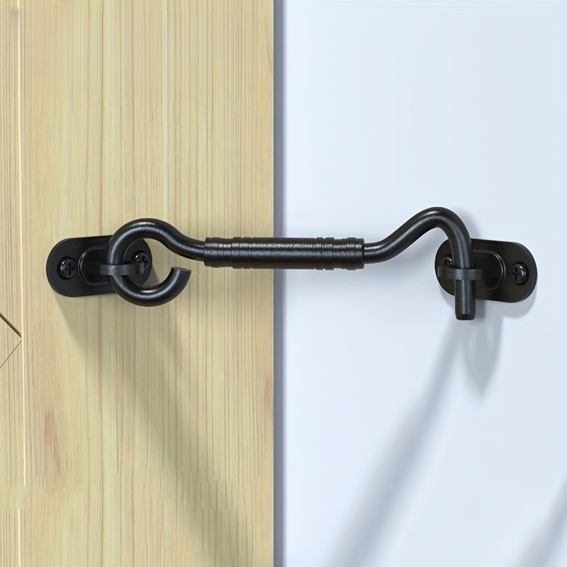 Door Lock Barn Door Cast Metal Hook Latch Lock Texture Home - Temu