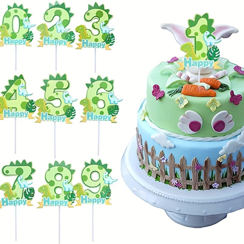 1pc Dinosauro Torta Decorazione Ornamenti Compleanno Cottura - Temu Italy