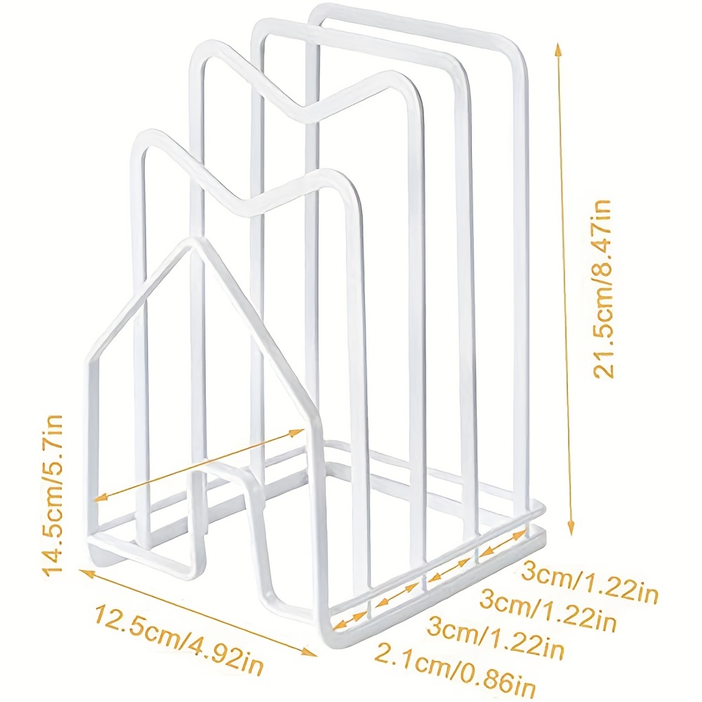 Sturdy Metal Cutting Board Rack - Organize Your Chopping Boards, Pot Lids,  And Bakeware - Perfect For Kitchen Countertops And Cupboards - Kitchen  Accessories - Temu