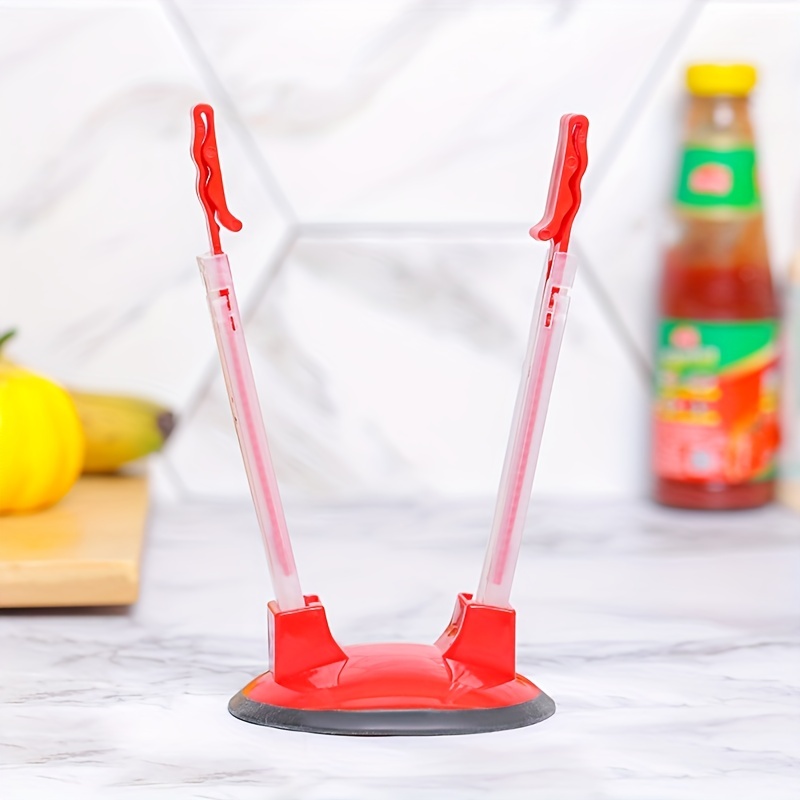 Adjustable Baggy Rack Stand Sandwich Plastic Bag Holder Food