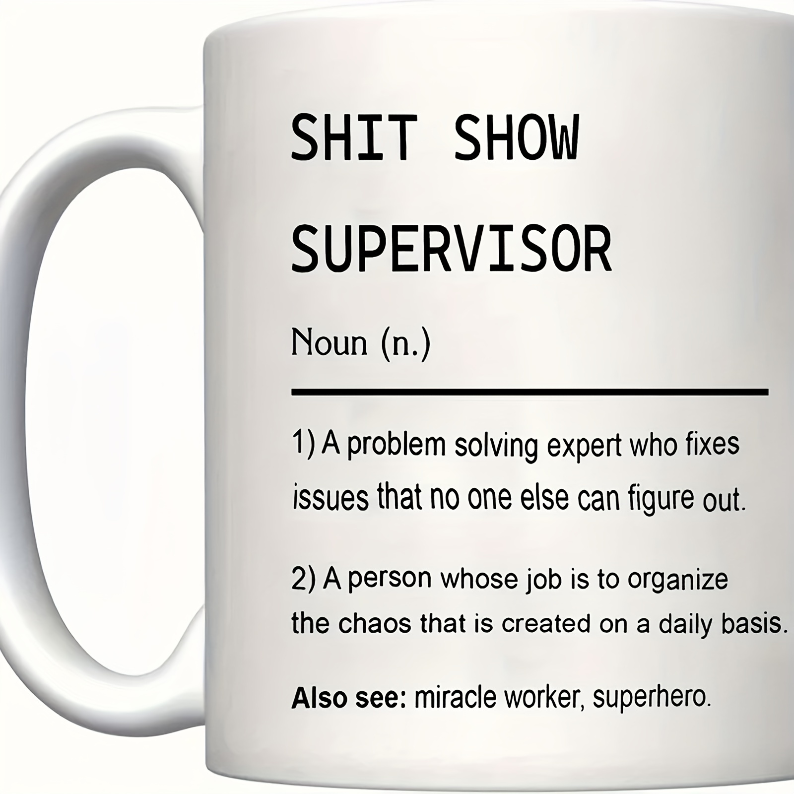 11oz Unique Letter Printed Coffee Mug Porcelain Cup Home Office