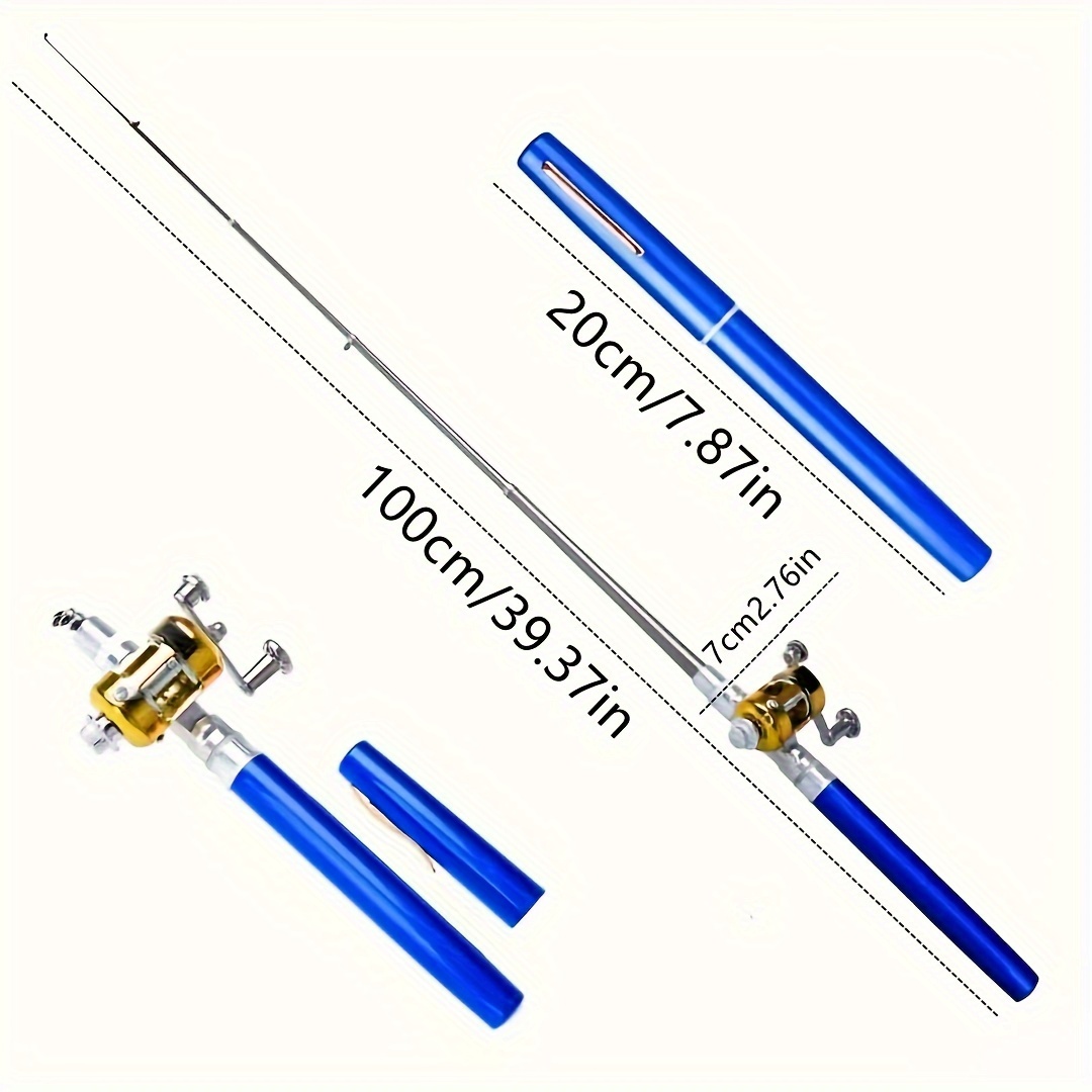 Portable Retractable Fishing Pole And Reel Combination Mini - Temu