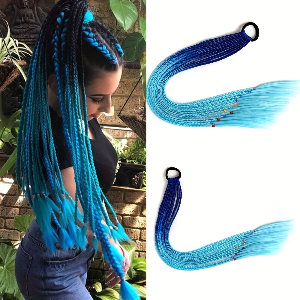 Ombre Color Synthetic Jumbo Braid Hair Extensions Women - Temu