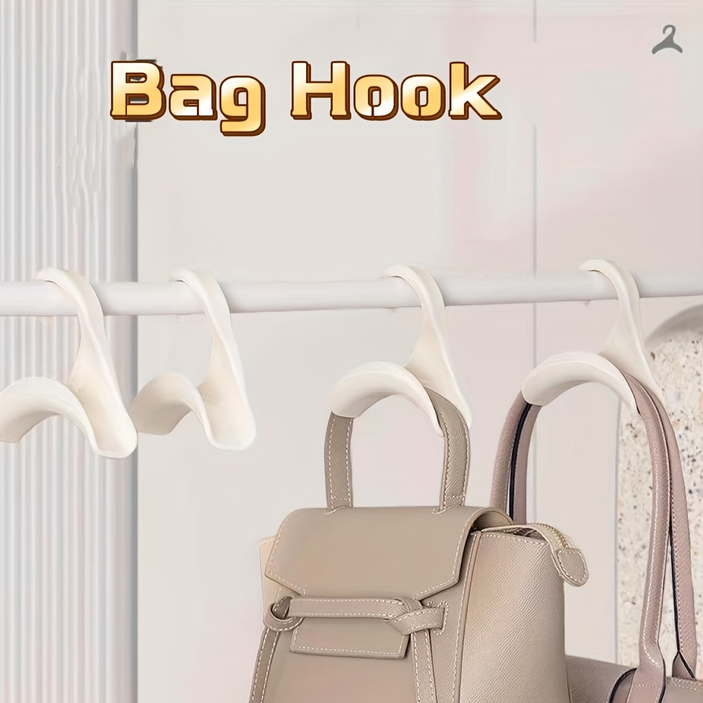 Purse Hanger For Closet Rotating Handbag Hanging Hook Bag With 4 Hooks  Hanging Handbags Holder Organizer For Scarf Belt - Temu