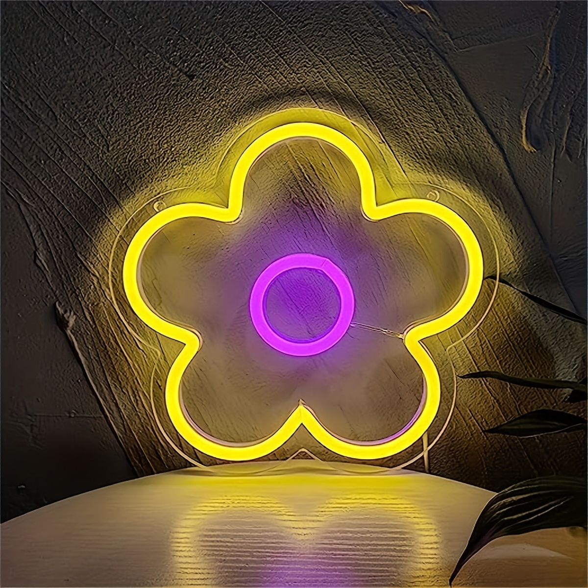 Flower Neon Led Lamp Logo Flower shaped Led Logo Neon Logo - Temu