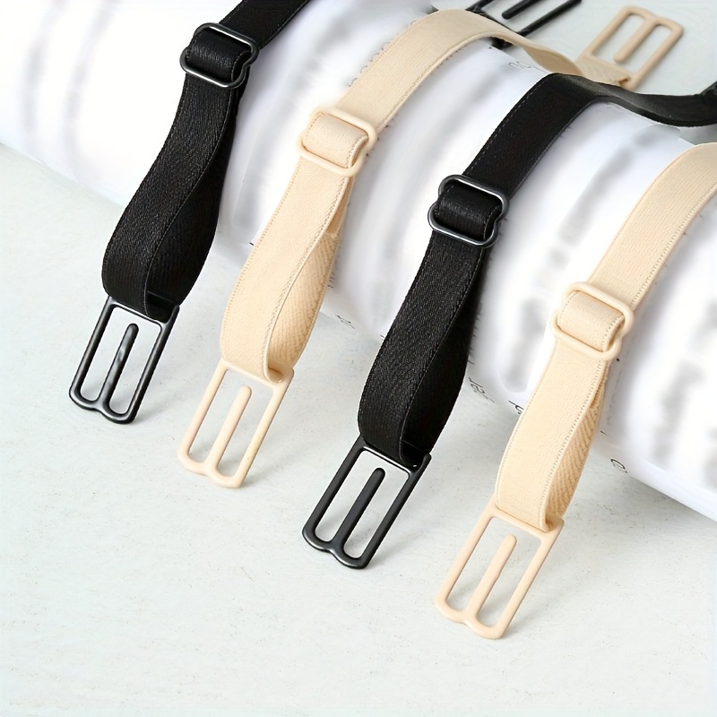 5Pcs Double-Shoulder Straps Slip-Resistant Belts Buckle Shoulder Straps Bra  Non-Slip Back Bra Straps Holder Adjustable 4 Colors