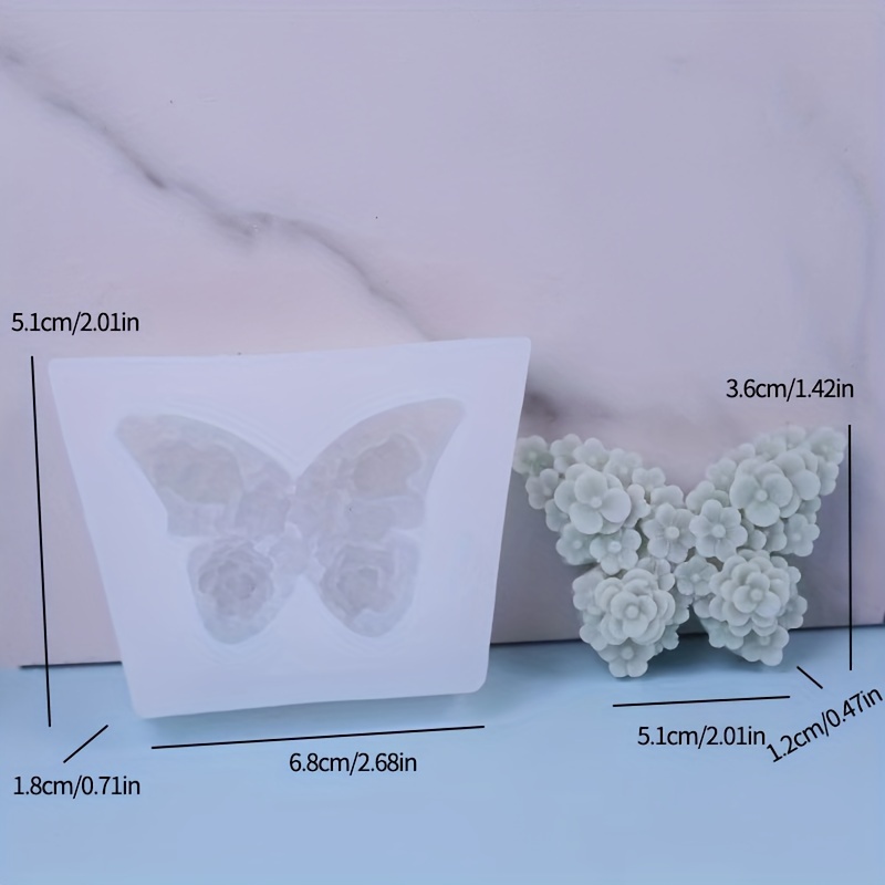 Butterfly Silicone Mold 3d Fondant Mold For Diy Pudding - Temu