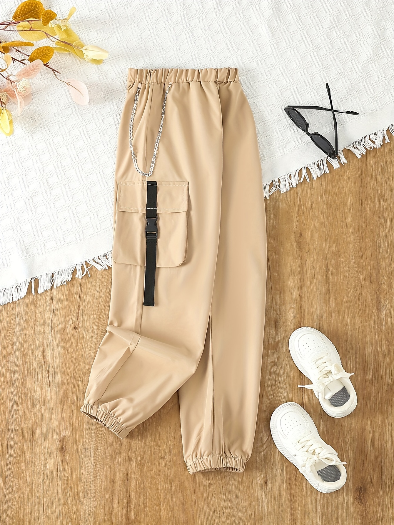 Jogger pants with hot sale side pocket