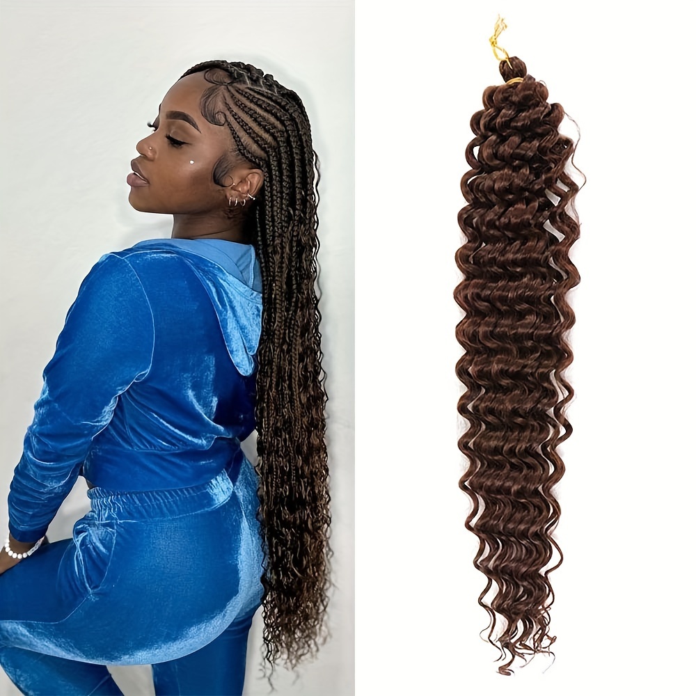 Ombre Twist Hair Deep Wave Crochet Hair Synthetic Crochet - Temu Australia