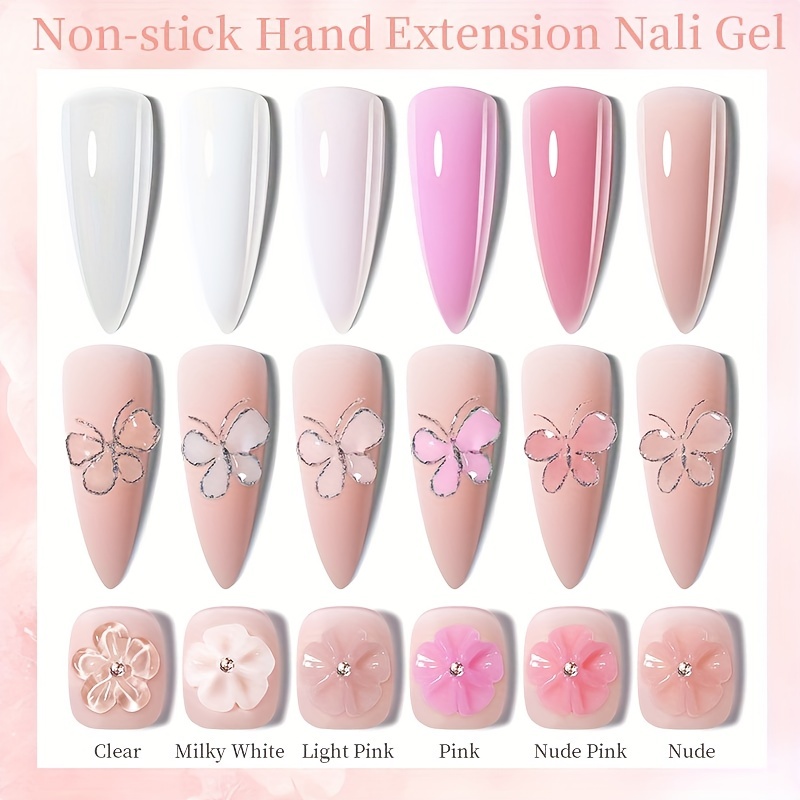 Non-stick Hand Nail Extend Gel Solid Nail Polish Nail Shaping Carving  Flower .