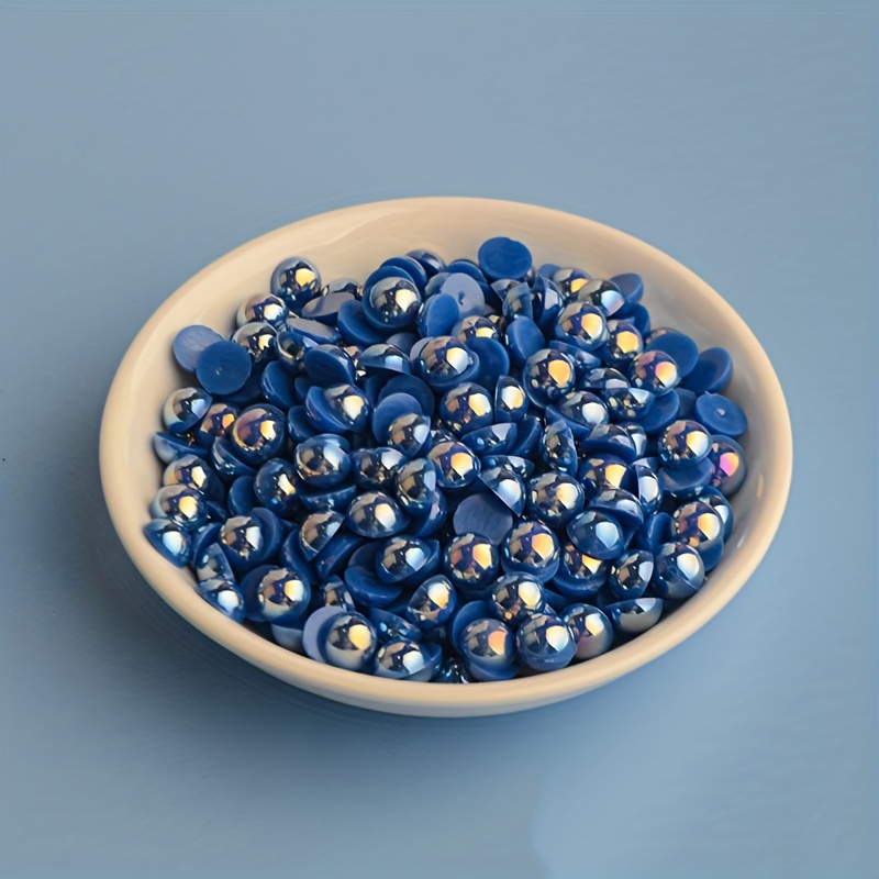 Abs Flatback Pearls Beads Multicolor Half Faux Pearl Beads - Temu