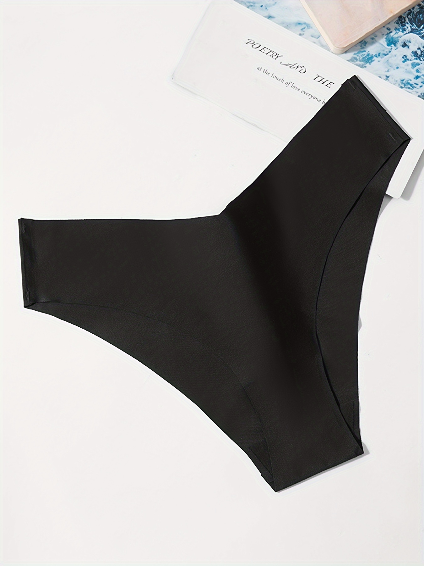 V shape Design Briefs Simple Comfy Cooling Fabric Seamless - Temu