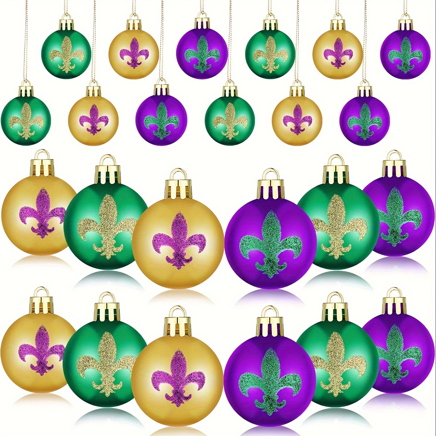 Mardi Gras Ball Ornaments Mardi Gras Hanging Ornaments - Temu