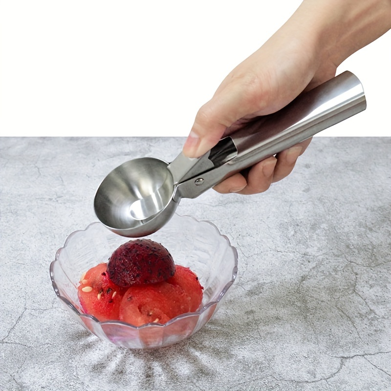 Large Stainless Steel Ice Cream Scoop - Creative Kitchen Gadget For Easy  Scooping And Serving - Temu