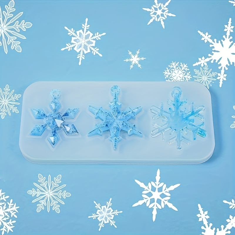 1pc Diy Large Snowflake Pendant Silicone Mold, For Diy Crafts