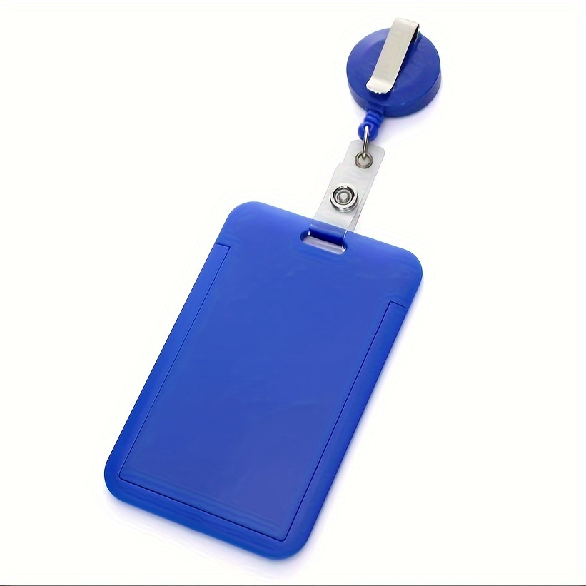 ID Badge Holder with Retractable, 2-Card Slot Easily Swipes ID Card Holder's Work ID, School ID, metrocard and Access card,Food,Bank,Lunch,Fish