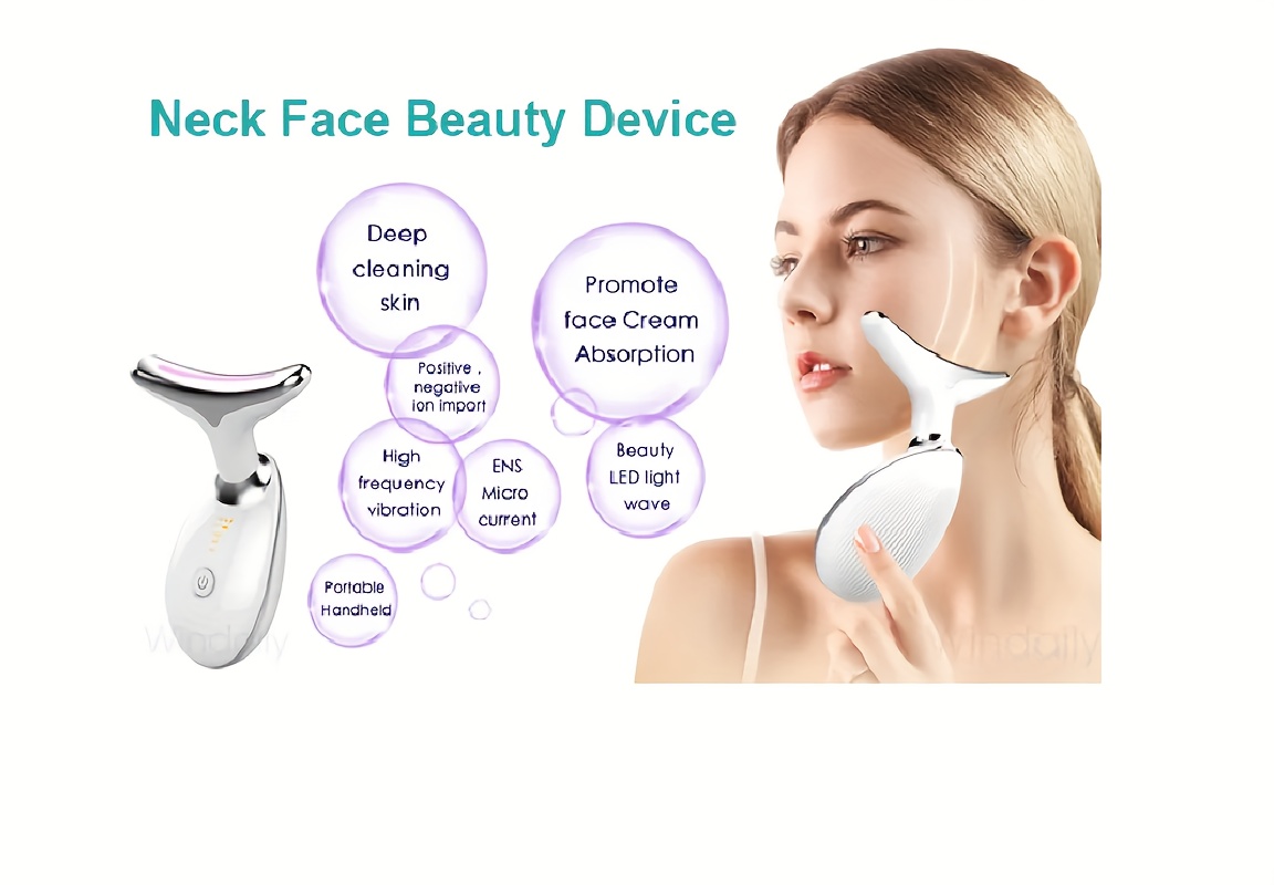  Face Neck Massager, Portable Handheld Neck Tightening