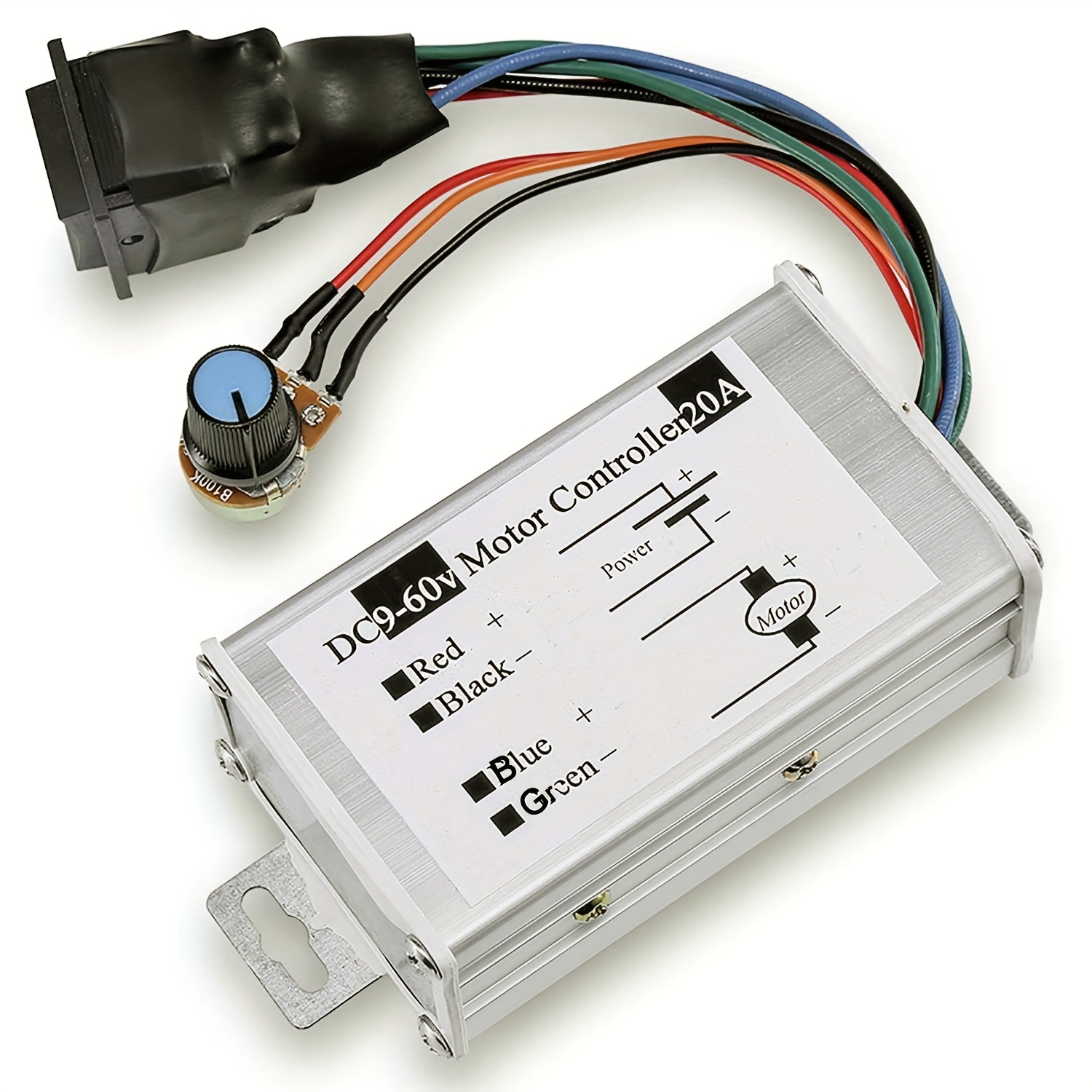  Regolatore di Velocità per Motori in Continua PWM, 12-36V -  Variatore di Velocità - Dimmer per Motori