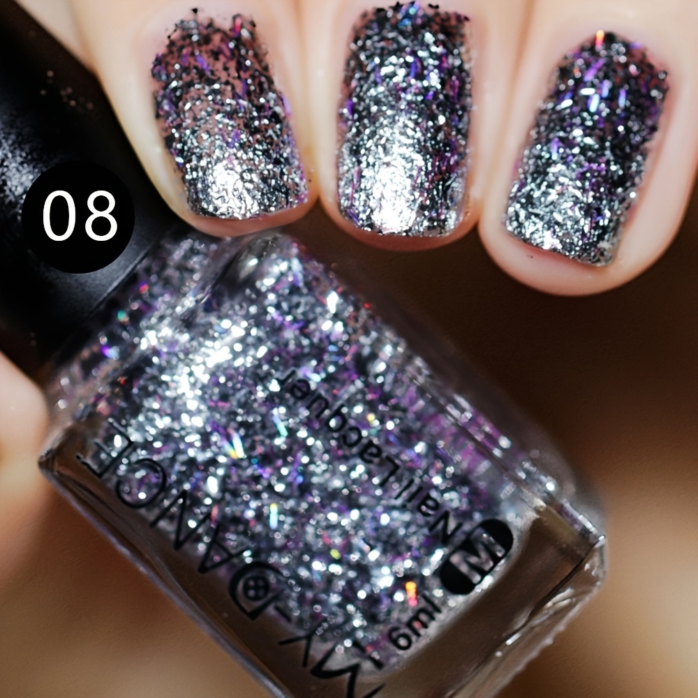 Sparkling Nail Polish Flashing No Baking Glitter Nail - Temu