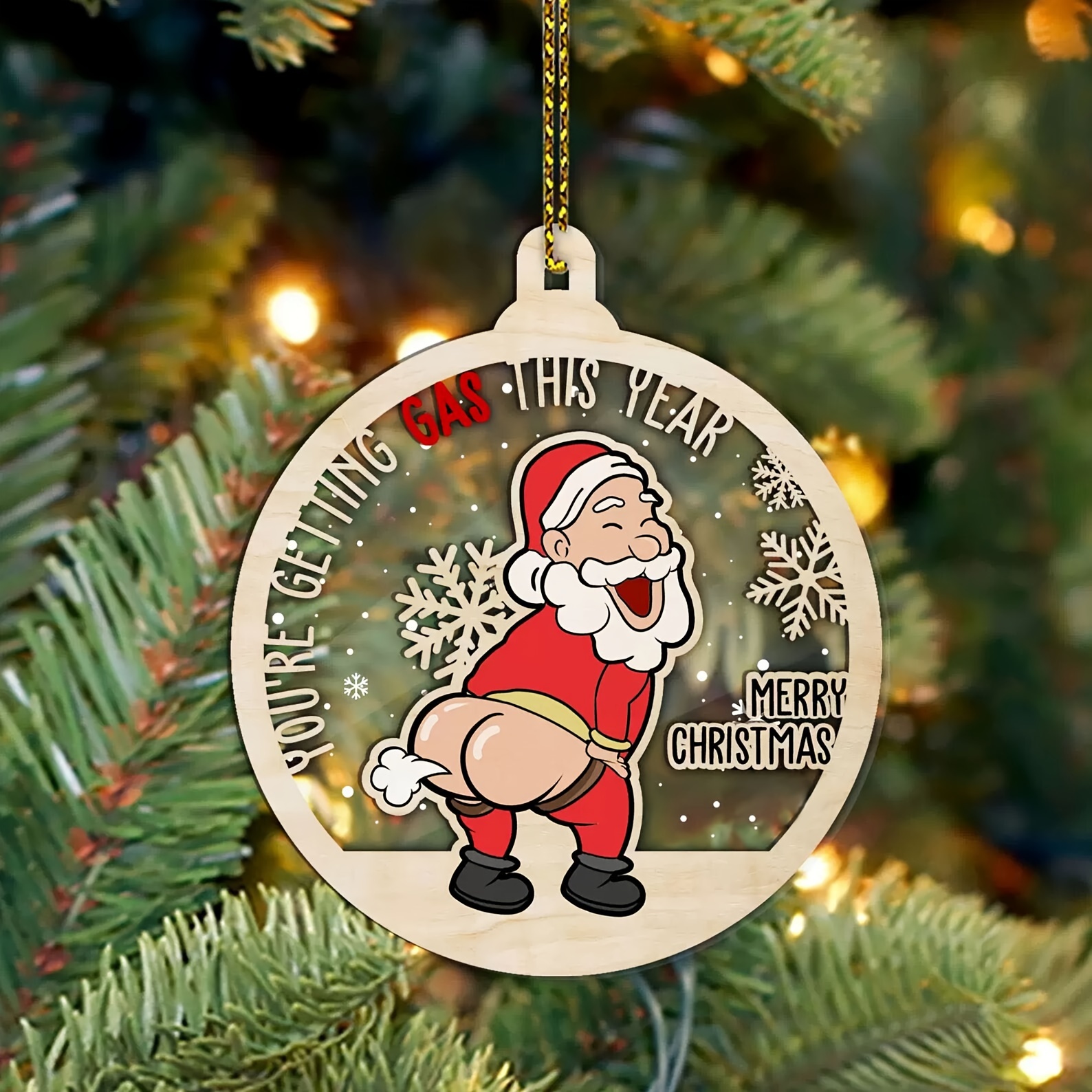 Merry Santa Key Ornament