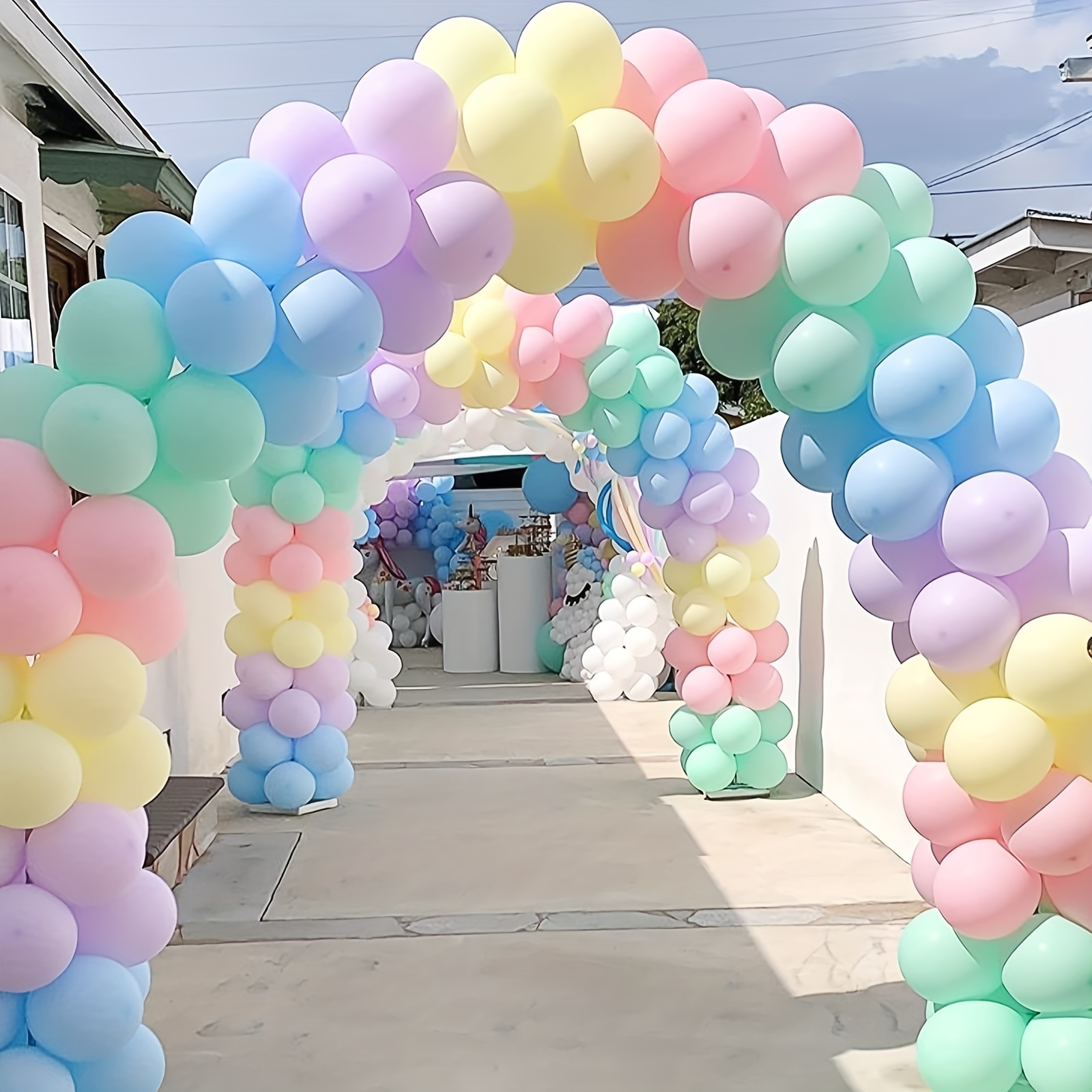 Pastel Macaron Balloons Assorted Colors Rainbow Birthday - Temu